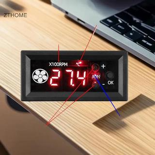 ZTHOME 1 Bộ 12V3A Màn Hình Kỹ Thuật Số Tốc Độ Khung Xe Giảm Tiếng Ồn 4 Dây Quạt Điều Khiển Nhiệt Độ Bộ Điều Khiển Tốc Độ HOT