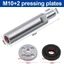 Thanh nối dài máy mài góc YRBWD M10, Phụ kiện dụng cụ điện Thanh nối dài đầu nối đa chức năng, Bộ đai ốc mặt bích Bộ dụng cụ đánh bóng Bộ chuyển đổi kết nối máy mài trục mở rộng Bit