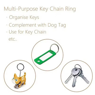 20 Móc khóa vòng chia bạc được đánh bóng 25mm - Hộp đựng chìa khóa ô tô tròn DIY