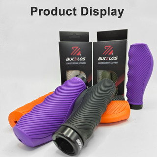 BUCKLOS tay lái xe đạp chống trơn trượt, chống sốc, chất liệu TPR, tiện dụng cho MTB, phụ kiện đi xe đạp