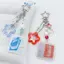 E-WOITD Thời Trang Đơn Giản Handmade Thẻ Đính Hạt Móc Khóa Mặt Dây Chuyền Dành Cho Nữ Cô Gái Sáng Tạo Bapa Phụ Kiện Trang Trí Quà Tặng E-WOITD