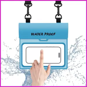 Túi chống nước cho điện thoại di động Túi đựng điện thoại chống nước PVC Vỏ điện thoại thông minh dung tích lớn có lyuvn
