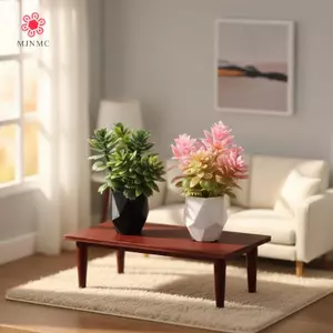 MJnmc Thu Nhỏ Chậu Cây Trang Trí Tỉ Lệ 1: 12 Nhà Búp Bê Mini Cây Cảnh Mô Hình Trang Trí Đồ Chơi Micro Cảnh Phong Cảnh Đạo Cụ Ảnh Mới