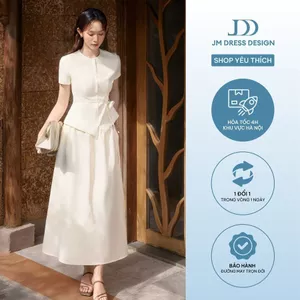 Set Áo Resort Dáng Ôm Thân Bổ 2R02.2603, Chân Váy Dài Nhún Eo 4R01.2603. Set Đồ Nữ Thanh Lịch Đi Làm, Outfit Đi Biển JM