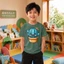 Áo phông bé trai học sinh Size 90-150 họa tiết xương rồng dễ phối đồ mềm mịn