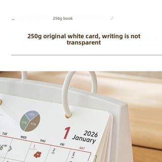 Lịch TUYỆT VỜI 2026, Giấy dày Knickknacks Lịch để bàn, Xuất hiện cao sáng tạo Lịch trình đơn giản Đồ dùng học tập