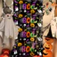 Linh hồn| Trang trí tiệc Halloween, Rèm viền kim loại, Phông nền lá sáng bóng cho bầu không khí ma quái, Trang trí tường bền bỉ cho ngoài trời trong nhà