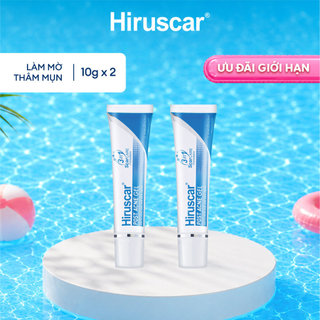 Bộ 2 gel chăm sóc sẹo mụn và mụn thâm Hiruscar Post Acne 10g