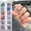 VFZ 12 Lưới / Hộp Móng Tay Nghệ Thuật Đa Hình Dạng Flat Ba Pha Lê Pha Lê Dazzling Strass Đầu Làm Móng Tay 3d Trang Trí Louislifecool