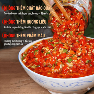 Ớt Chưng Hồ Nam Đặc Biệt Số 1, Vị Cay Vừa Thơm Tỏi Gừng Hũ 248g Hàng Nội Địa Cao Cấp