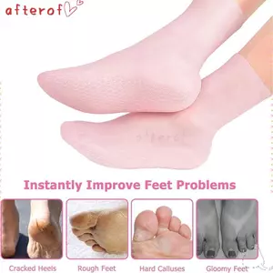 AFTEROF Tất Dưỡng Ẩm Nữ Có Thể Giặt Để Sửa Chữa Nứt Chống Nứt Silicon Mềm Chân Spa Chân Tất