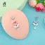 Nhẫn đeo bụng dát Zirconia bằng thép không gỉ bên trong ren không gây dị ứng Trang sức rốn để hẹn hò Quà tặng mới