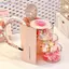 Photoframe Hộp đựng mỹ phẩm xoay 360 độ Chống bụi Đa chức năng để trang điểm Vanity Storage VN