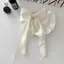 Nơ Ruy Băng Kẹp Tóc Mũ Đơn Giản Thanh Lịch Satin Mùa Xuân Kẹp Tóc Cố Định Kẹp Tóc Retro Mũ Đội Đầu Phụ Kiện Tóc Đỏ [Mina]