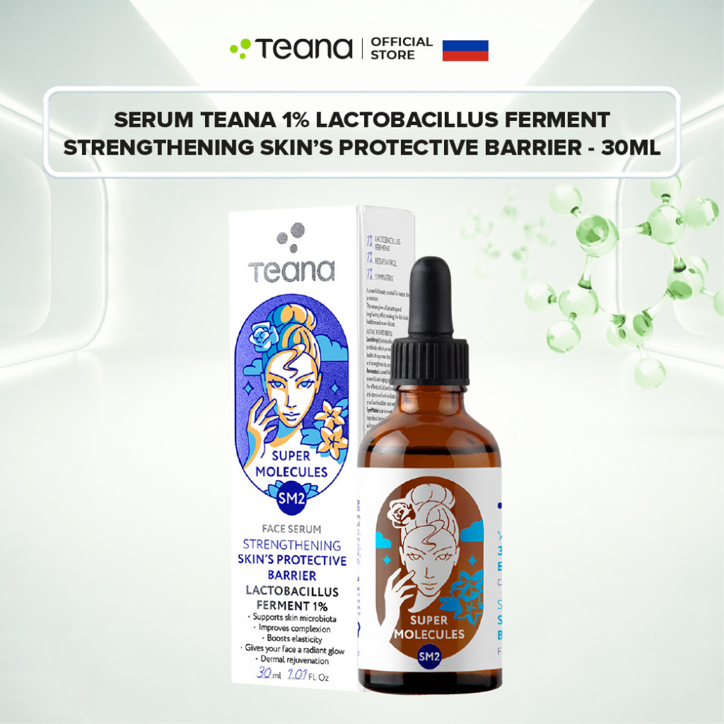 Serum Teana 1% Lactobacillus Ferment SM2 Super Molecules Strengthening Skin’s Protective Barrier phục hồi da 30ml