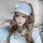 Chấm Bi Mũ Rỗng Văn Hóa Châu Á Dễ Thương Kem Chống Nắng Cô Gái Cổ Đại Mùa Hè