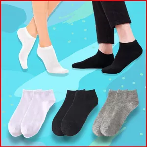 1 Đôi Tất Dài / Giữa Mắt Cá Chân Văn Phòng Trường Thể Thao Unisex Tất Chân Cơ Bản Màu Trơn Mắt Cá Chân Tất Thuyền Vớ