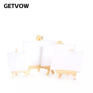 GETVOW Mini Canvas Tranh Nghệ Thuật Mini Easels Mặt Sau Tranh Bấm Kim Thủ Công