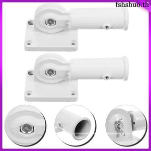 2 Chiếc Cờ Hỗ Trợ Chân Đế Cực Chân Đế Gắn Ngoài Trời Có Thể Điều Chỉnh Kẹp Cột Cờ