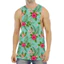 Plumeria Flower Unisex Tank Top, Áo thun khô nhanh không tay in đầy đủ, Thời trang mùa hè mềm mại thoáng khí