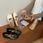 TT Dây Đeo Chéo Mary Jane Giày Nữ Thoải Mái Muỗng Giày Dẹt Velcro Tất Cả Trận Đấu Giày Da Thật
