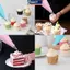 MAKY 34 Chiếc Có Thể Tái Sử Dụng Bánh Đường Ống Bộ Icing Vòi Phun Bánh Ngọt Túi Cạp Bộ Cho Gia Đình Nhà Bếp Nướng DIY Trang Trí Tiệc VN