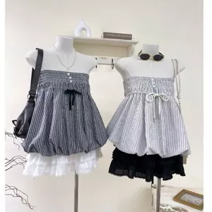 Áo quây cúc hoa mặc được 2 kiểu siu xinh clothing Thời Trang Nữ MA605 - - Hieuvy Botique