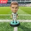 Cầu thủ bóng đá in 3D Phiên bản Q Đồ trang trí Mô hình trường xanh Harland Messi C Rombape