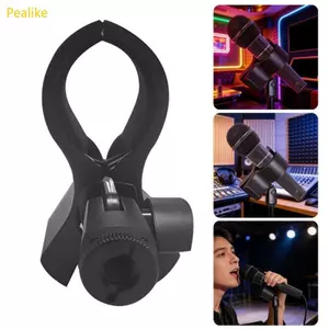 Pealike Universal Micro Kẹp Giá Đỡ Cho Nhiều Mics Có Núm Góc Có Thể Điều Chỉnh ABS Nhựa Xây Dựng