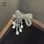 Cao Cấp Zircon Ngọc Trai Nơ sel Trâm Cài Thời Trang Cho Nữ Sáng Tạo Handmade Phù Hợp Với Corsage Chân Phụ Kiện Quần Áo Quà Tặng [Mina]