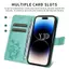 YJD Ốp Lưng Cho Xiaomi 17T Pro Big Bướm Da Khe Cắm Thẻ Dây Đeo Tay Chống Rơi Vỏ Điện Thoại