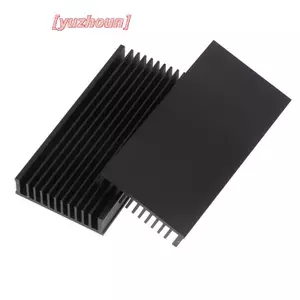 1Pc 50 * 100 * 12.7mm Nhôm Tản Nhiệt Làm Mát Tản Nhiệt Cho Quạt IC LED Công Suất Cao Bộ Khuếch Đại Công Suất Tản Nhiệt