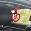 JDM Tàu điện ngầm Nhật Bản Trái tim tan vỡ Tay cầm ô tô Dây đeo cản trước phía sau FSI