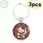 PUSKY 1 / 3 / 5 Chiếc Nhật Bản Tốt Lu Charm Hợp Kim Kẽm Móc Khóa Maneki Neko Luy Mèo Móc Khóa Cho Chìa Khóa Ô Tô Túi Mặt Dây Chuyền Quà Tặng VN