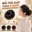 🔥Giá sốc🔥Búi Tóc Giả Tròn Dễ Kẹp|Dây Cột Tóc Giả Xoăn Thẳng Bồng Bềnh|Phụ Kiện Búi Tóc Nhanh Sợi Chịu Nhiệt