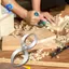 Dụng cụ đo độ dày bằng gỗ Mini Bát hai đầu 4.3 Inch Máy tiện gỗ Công cụ đo độ dày Woodturning Gốm Calipers