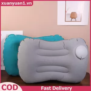 XUAN Cắm Trại Gối Bơm Hơi Ngoài Trời Di Động Gối Bể Bơi Gối Nhẹ Nhẹ Gối Ô Tô Mềm Cho Ne Và Thắt Lưng Hỗ Trợ VN