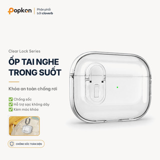 Ốp AirPods 4 TPU Trong Suốt  Chống Trầy Tặng Kèm Móc Khóa Hỗ Trợ Sạc Không Dây