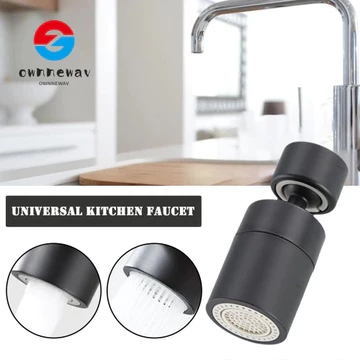 Bộ lọc đầu phun vòi TOWNNEPH, Vòi phun nước Splashback 2 chế độ Máy sục khí vòi nước, 360° Vòi lọc nước quay Bubbler Kitchen