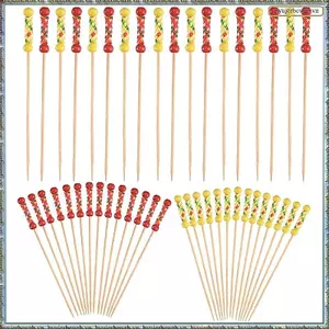200 Chiếc Que Trái Cây Tre, Tăm Gỗ Cho Tiệc Tapas Sandwich Canapes Món Khai Vị Trái Cây Xiên BBQ