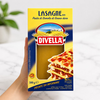 Mì Lá Lasagne Divella Số 109 – Hộp 500g – Chuẩn Ý Cho Món Nướng Đậm Đà
