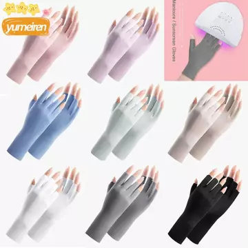 Găng tay vẽ móng tay YUMEIREN, Bảo vệ da ngón tay Găng tay chống nắng chống tia UV, Đèn Led chống bức xạ đầy màu sắc Bảo vệ tia cực tím móng tay nghệ thuật Găng tay nâng cao móng t