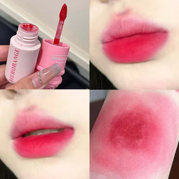 H Thỏ Dễ Thương Matte Lip Mud Liquid Lipstick Chống Thấm Nước Hoa Hồng Son Bóng Lâu Dài Chống Thấm Nước Khói Khỏa Thân Tím Son Tint Trang Điểm Hàn Quốc