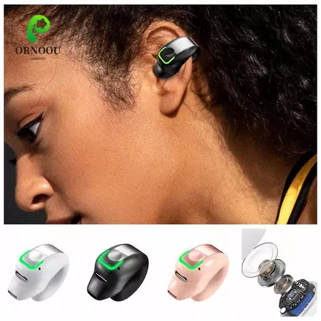 Tai nghe Bluetooth ORNOOU GD28, Tai nghe không dây GD28 giảm tiếng ồn trong tai, Tai nghe Bluetooth âm thanh nổi chống nước di động có độ phân giải cao Tai nghe Bluetooth Nghe nhạc