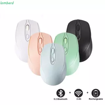 Chuột không dây công thái học LOMBARD, Chuột không dây Macaron cắm và chạy 1600DPI, Chuột chơi game di động nhẹ Chuột không dây Morandi tiện lợi PC / Laptop