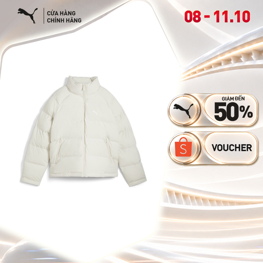 Áo Khoác Thời Trang PUMA Nữ Mono Jacket Alpine Snow Màu Trắng