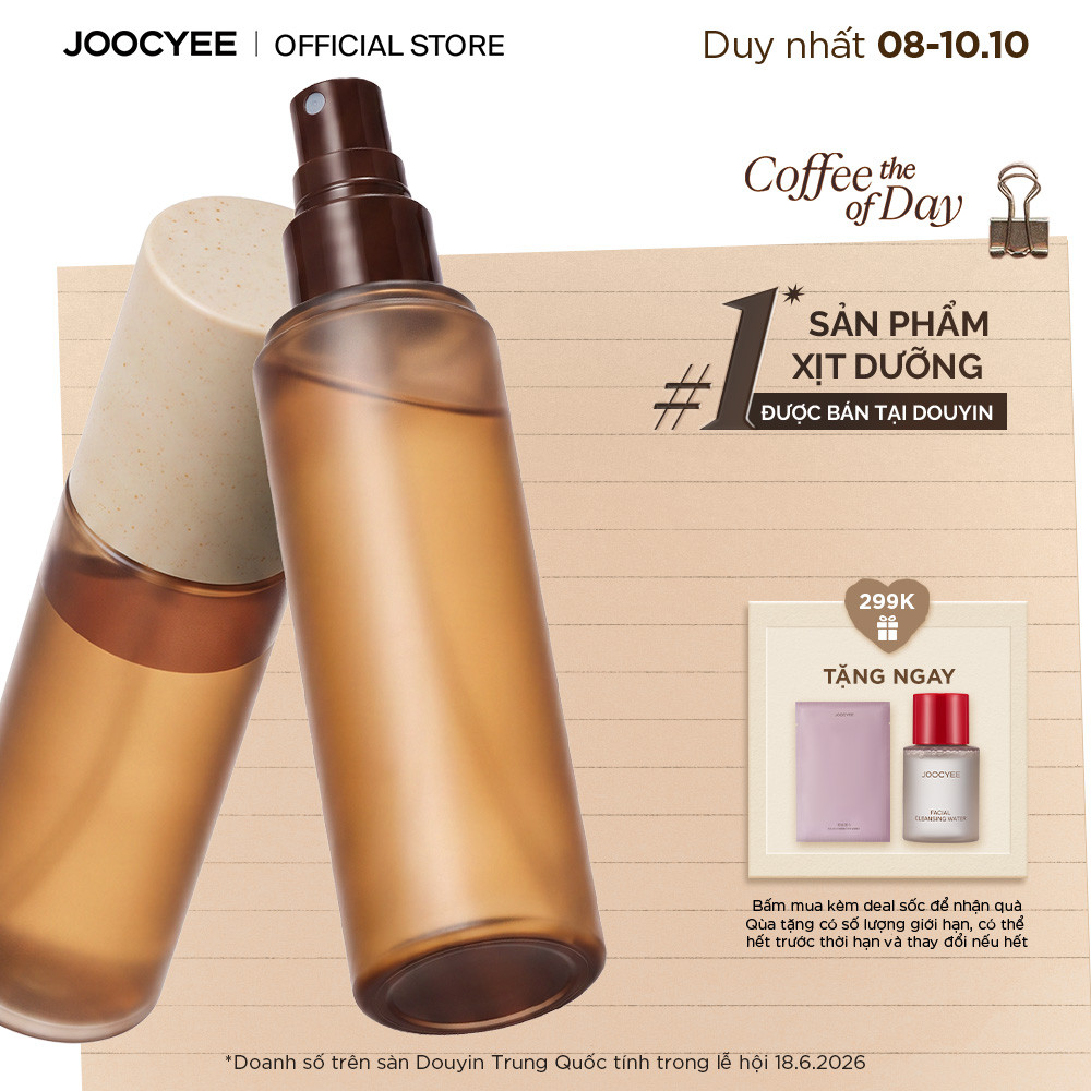 Xịt Khoáng Dưỡng Ẩm JOOCYEE Wake & Boost, Xịt Dưỡng Cấp Ẩm Trước Makeup, Làm Mát Làn Da, Cho Lớp Nền Căng Mướt
