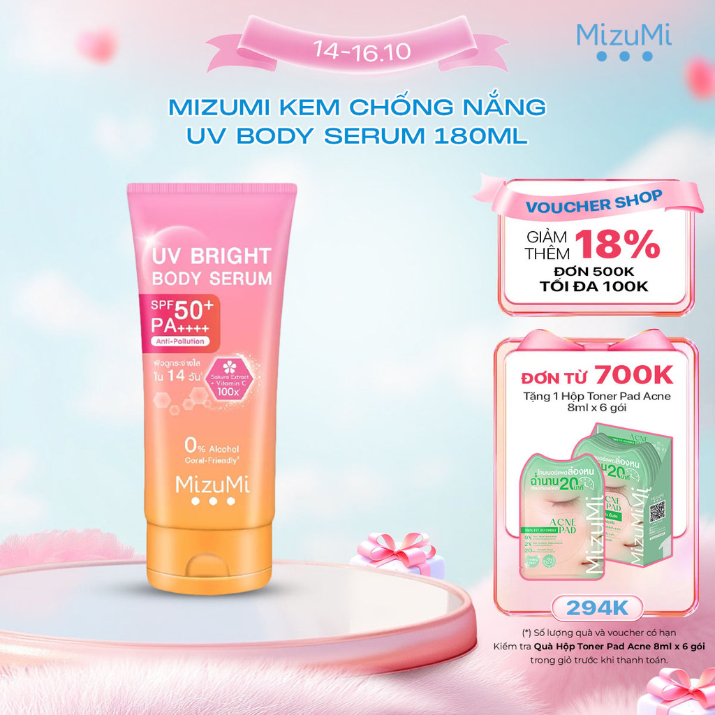 MizuMi Kem chống nắng UV Body Serum 180ml