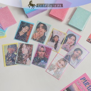 Onetimingfine 50 Chiếc Tay Thẻ Kpop 61x91mm 20C Trái Tim Cho Holo Bưu Thiếp Top Tải Phim Photocard Trò Chơi Thẻ Bảo Vệ VN