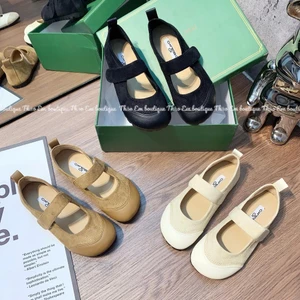 Giày bệt búp bê nữ đế mềm phối quai ngang bản to basic [ Full Box ]